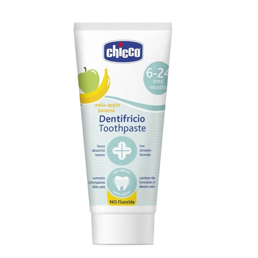 Pastă de dinți Chicco cu aromă de mere și banane 6-24m, 50 ml