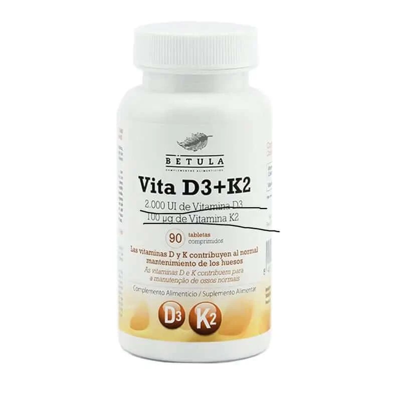 Betula Vita D3 + K2 , 90 comprimate