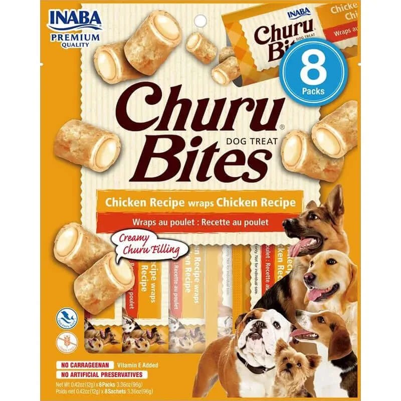 Churu Dog Bites Rețeta de pui Display 8X96Gr