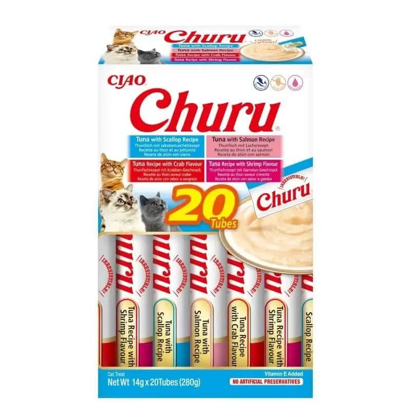 Churu Cat Varietăți de ton și fructe de mare 20X14Gr