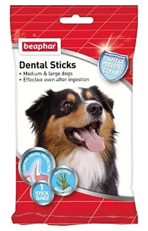 Beaphar Dental Sticks Medium Large Dog 1X182 gr, gustări pentru câini