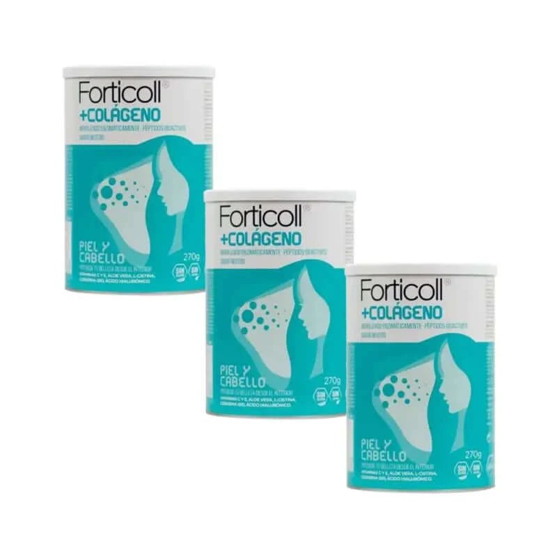 Forticoll Migdale Colagen Bioactiv Piele & & Păr, 3X270 Gr