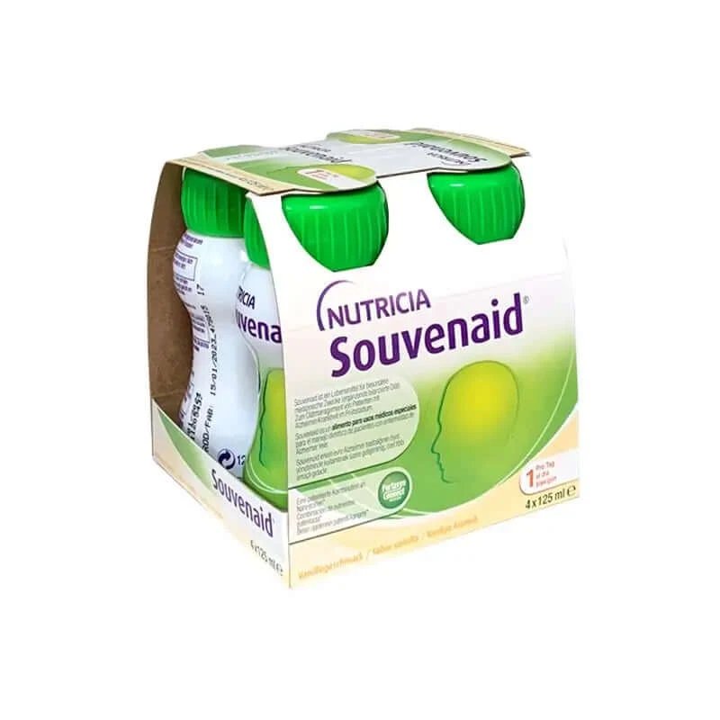 Nutricia Souvenaid Smoothies aromă de vanilie, 4 unități x 125 ml