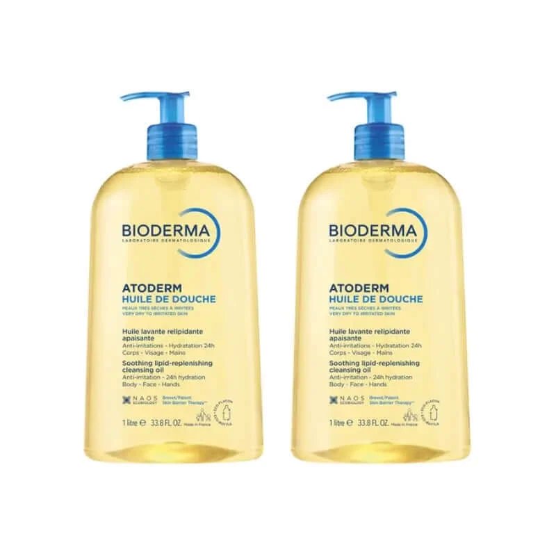 BIODERMA Atoderm Ulei de duș Pachet 2 x 1 litru