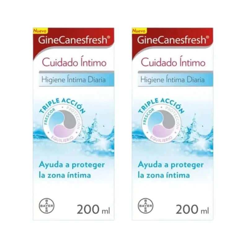 Ginescanes GineCanesfresh Gel de îngrijire intimă, 2X200 Ml