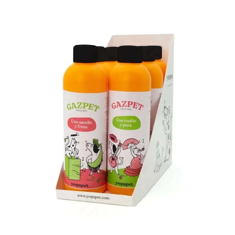Yogupet Gazpet Mixt de pepene galben, căpșuni, pepene galben și pere, 6x250 g
