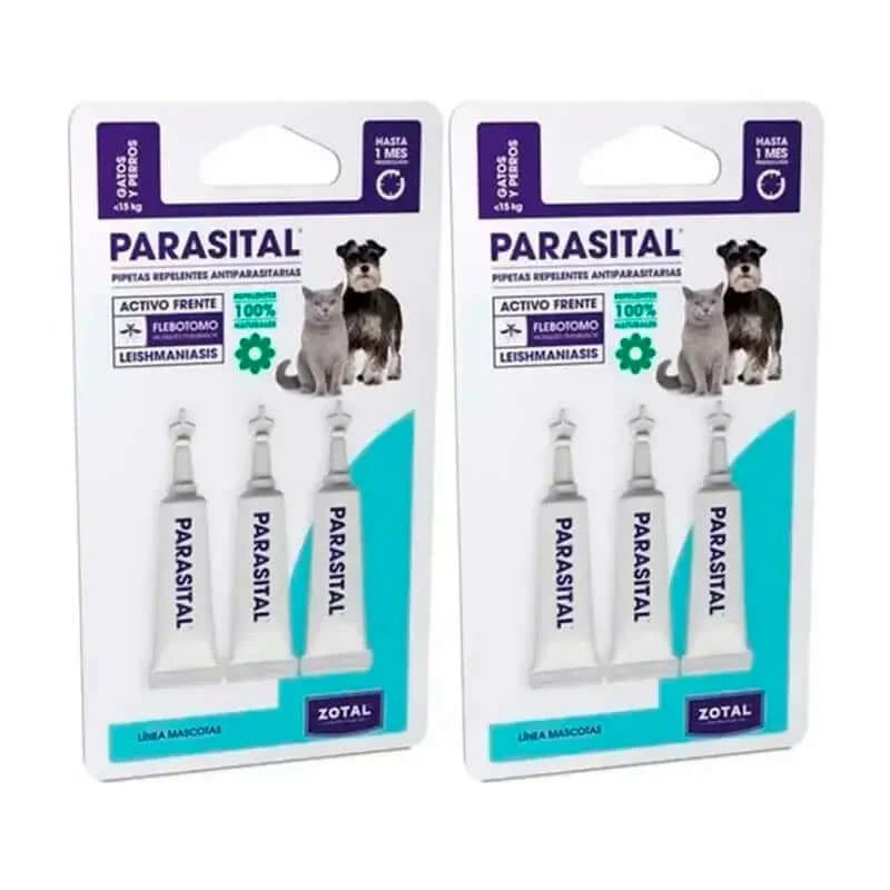Zotal Parasital, Pachet 2 x 3 Pipete antiparazitare Pisici și câini mici până la 10Kg