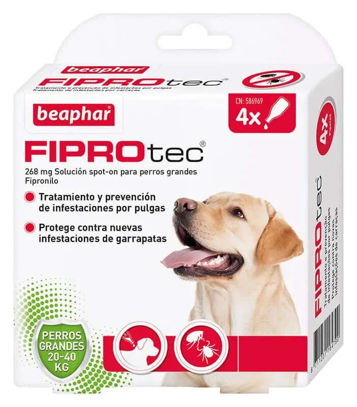 Beaphar Fiprotec Spot On Câine mare 20-40Kg 4 Pip x 2,68 ml
