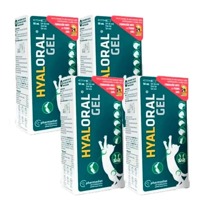 Hyaloral Gel pentru căței pisici, pachet 4 x 50 ml
