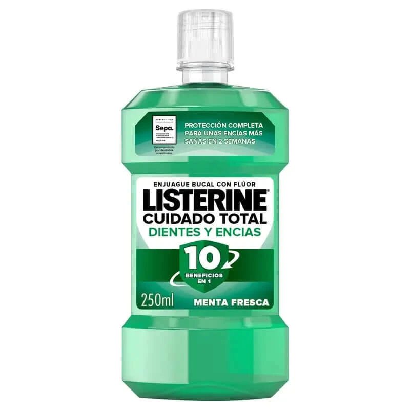 Apa de gură Listerine Protecție pentru dinți și gingii, mentă proaspătă, 250 ml