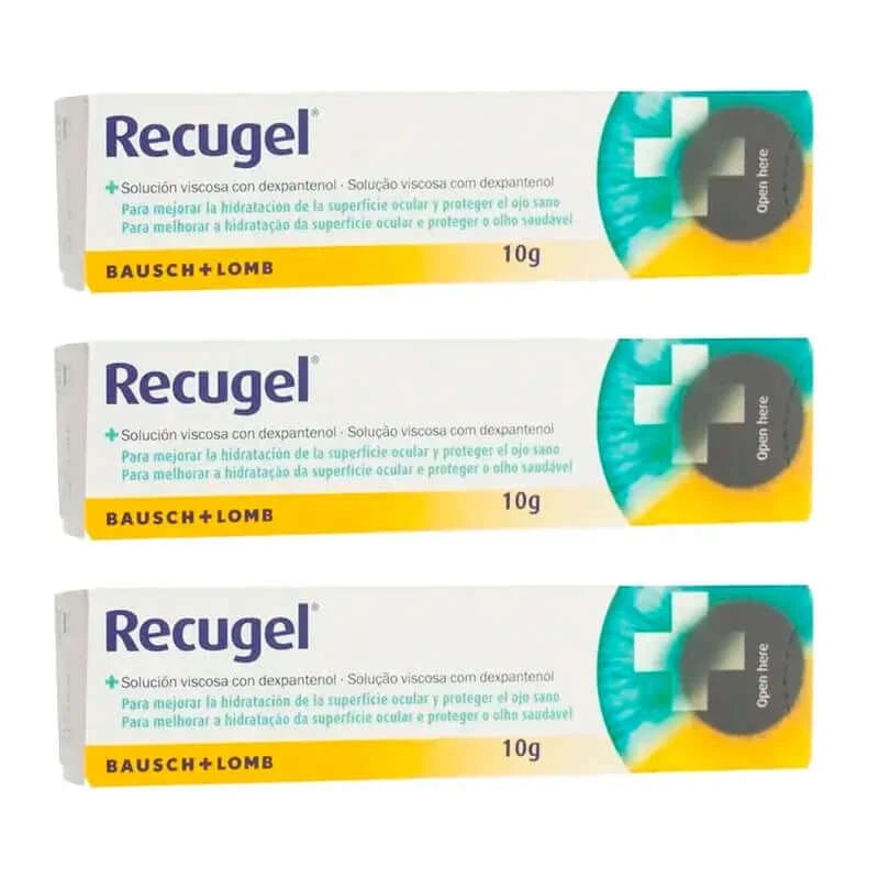 Recugel Gel oftalmic , 3 x 10 grame