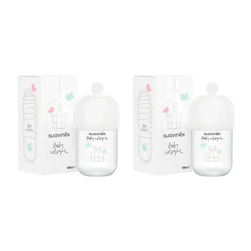 Suavinex Colonie pentru copii Colonie pentru sugari cu conținut scăzut de alcool, fără pete, 2x100 Ml