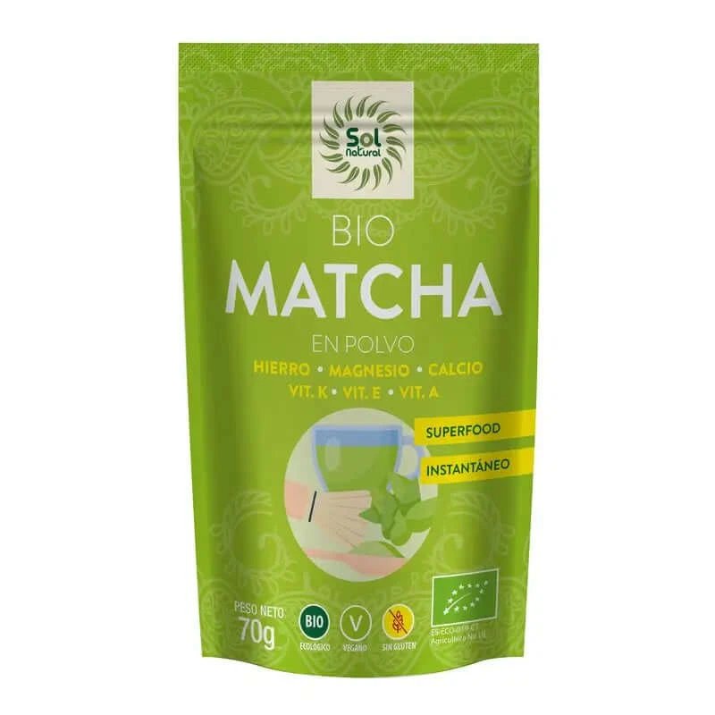Solnatural Matcha pulbere Bio , 70 gr