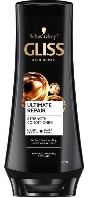 Balsam Ultimate Repair pentru par uscat si extrem de degradat, 200ml, Gliss