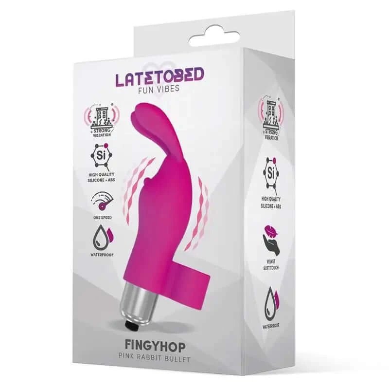 Latetobed Bullet vibrator cu iepuraș roz din silicon