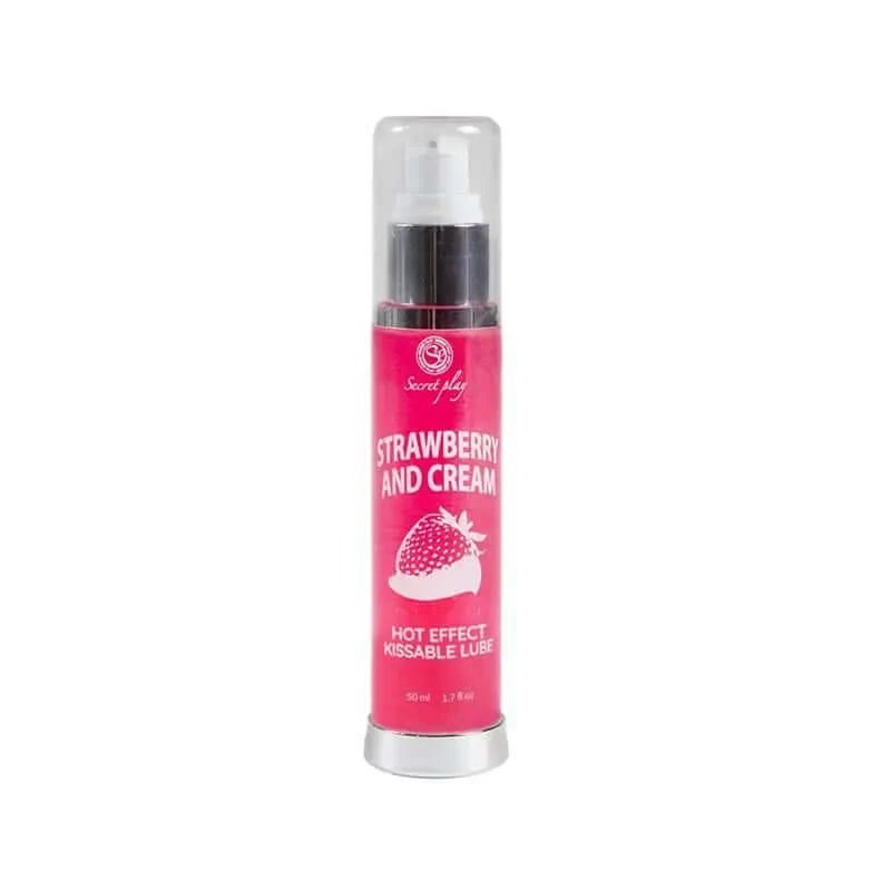 Secret Play Play Lubricant fierbinte cu căpșuni și cremă 50 ml