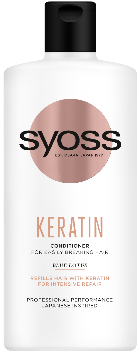 Balsam pentru par uscat Keratin, 440ml, Syoss
