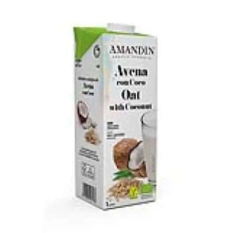 Amandin Oatmeal Vegetable Drink With Coconut 1Lt 6Urds Organic