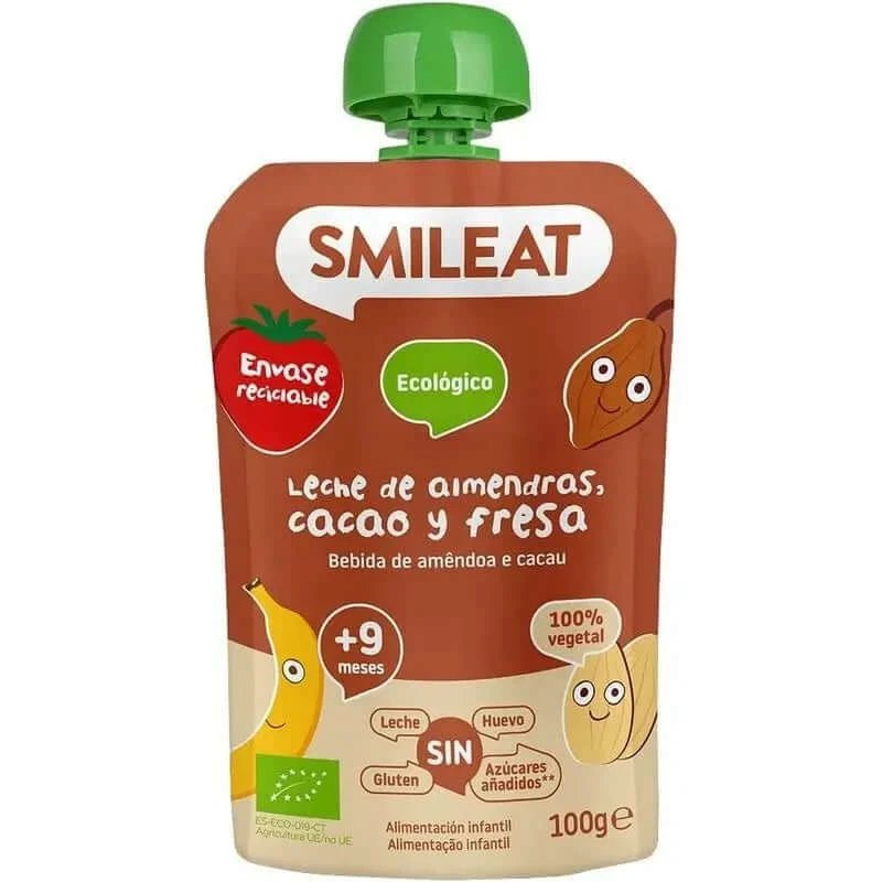 Smileat Pungă Migdale Cacao & Căpșuni, 100 Gr