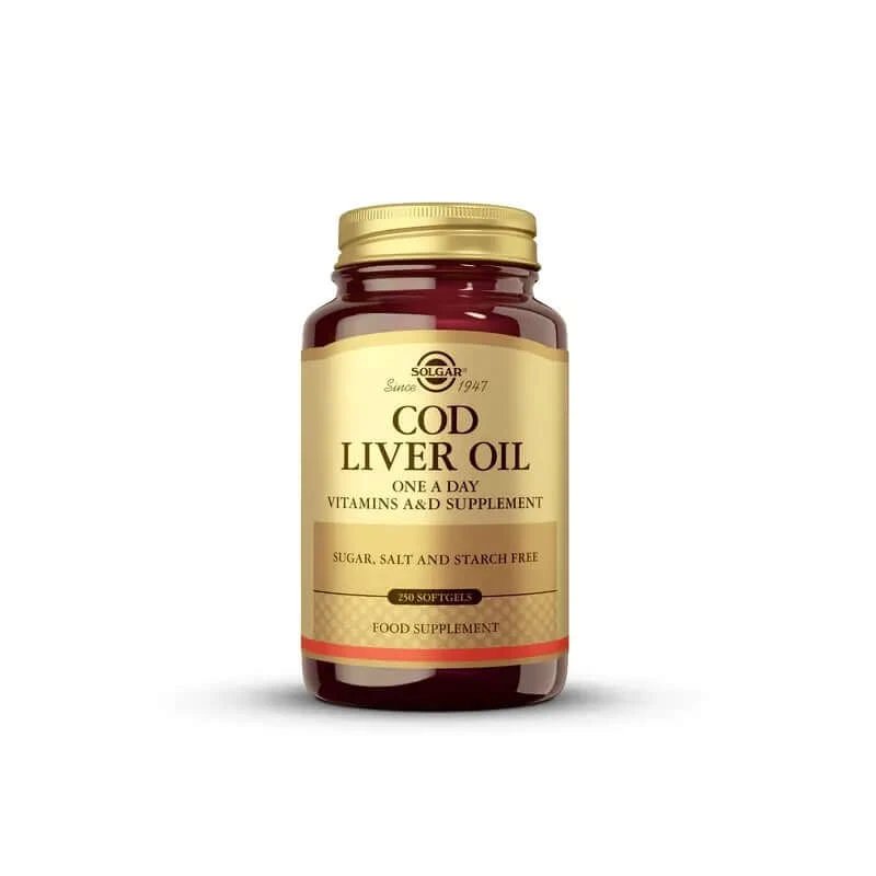 Solgar Cod Liver Oil, 250 capsule