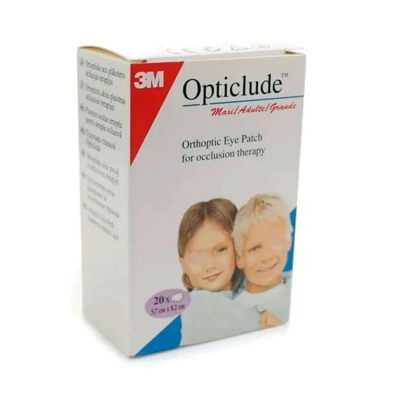 3M Opticlude Patch pentru ochi de dimensiuni mari 8 x 5,7 cm 20 unități
