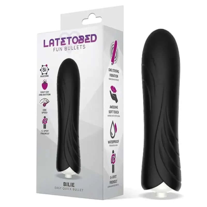 Latetobed Vibratoare Bullet Easy Quick Silicone Negru
