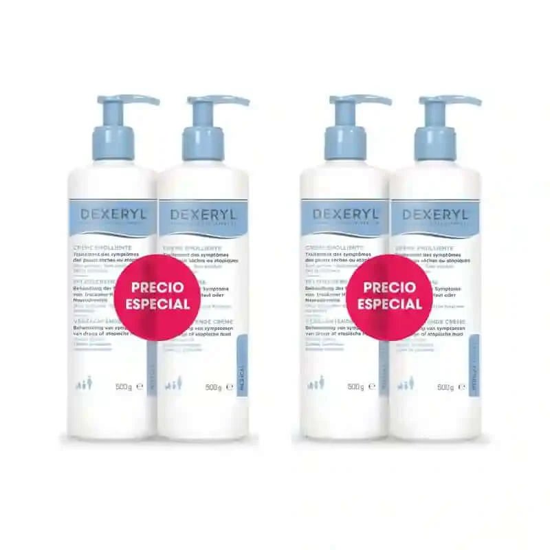Dexeryl Kit Duo Cremă emolientă, 4X500 Gr