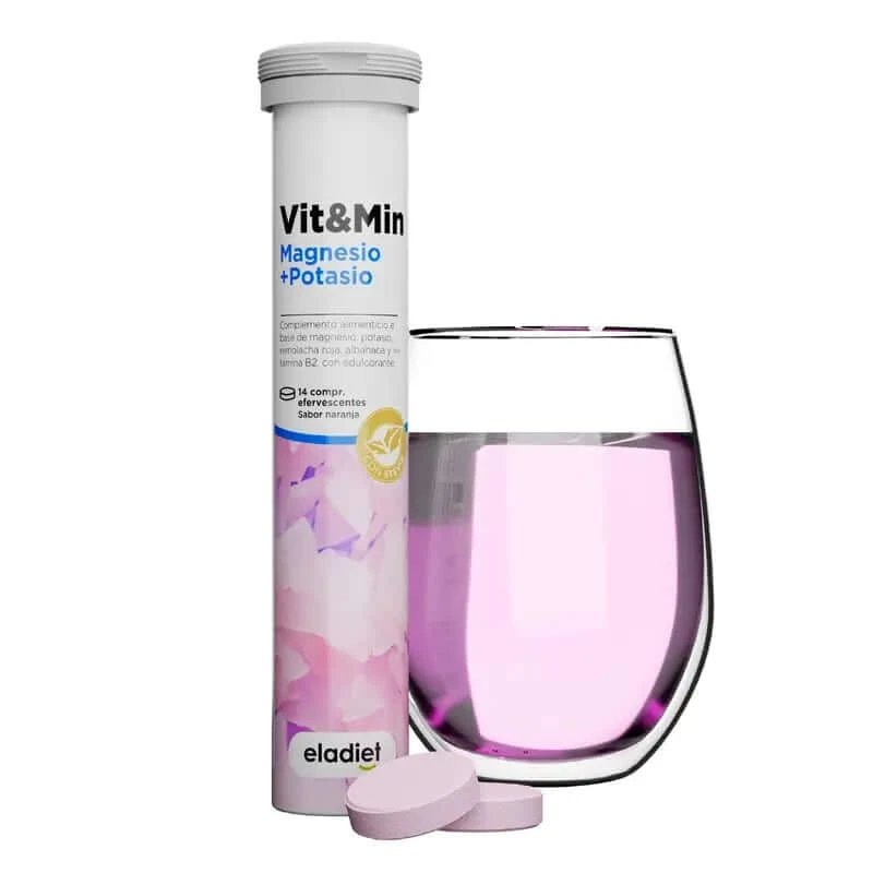 Eladiet Vit&Min Magneziu + Potasiu, 14 comprimate