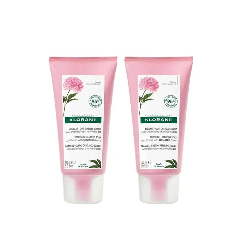 Klorane Peony Balsam Bio, 2X150 Ml