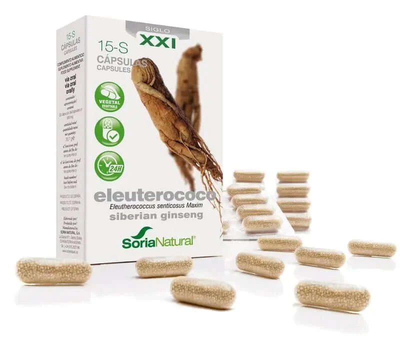 Soria Natural 15-S Eleutherococcus 690 Mg Liberac prelungit, 30 capsule