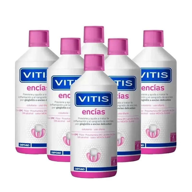 VITIS Apă de gură gingivală, pachet 6 x 1 litru