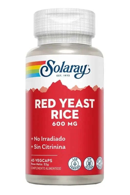 Solaray Red Yeast Rice 600Mg, 45 capsule