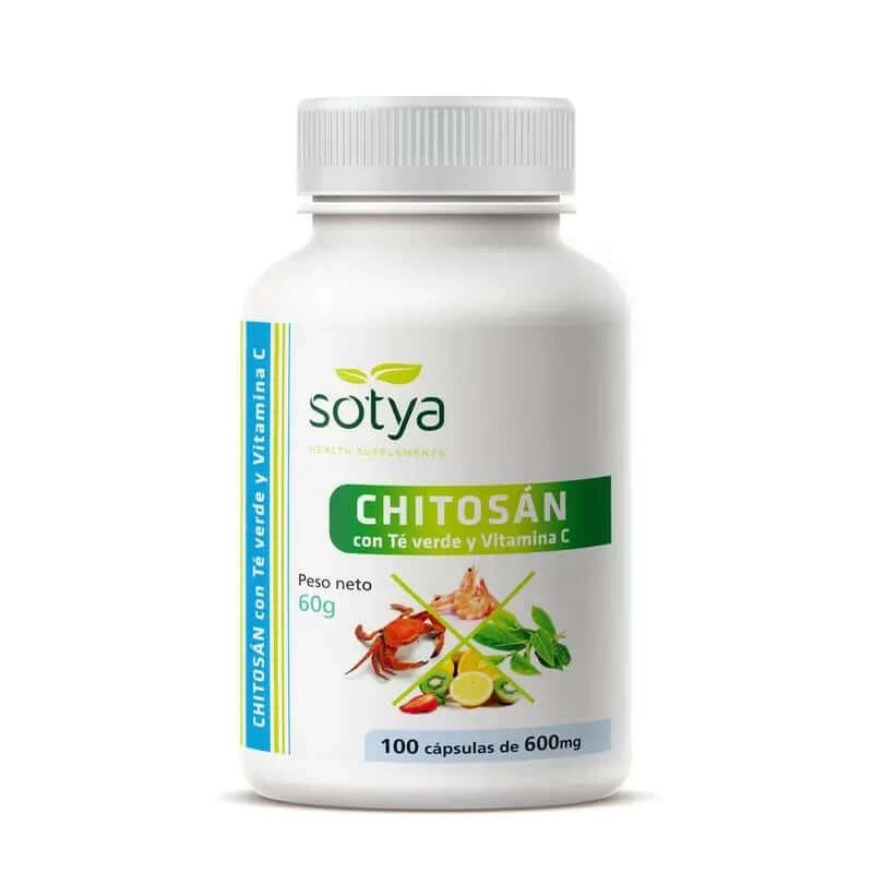 Sotya Chitosan + ceai verde + Vit.C, 100 Capsule