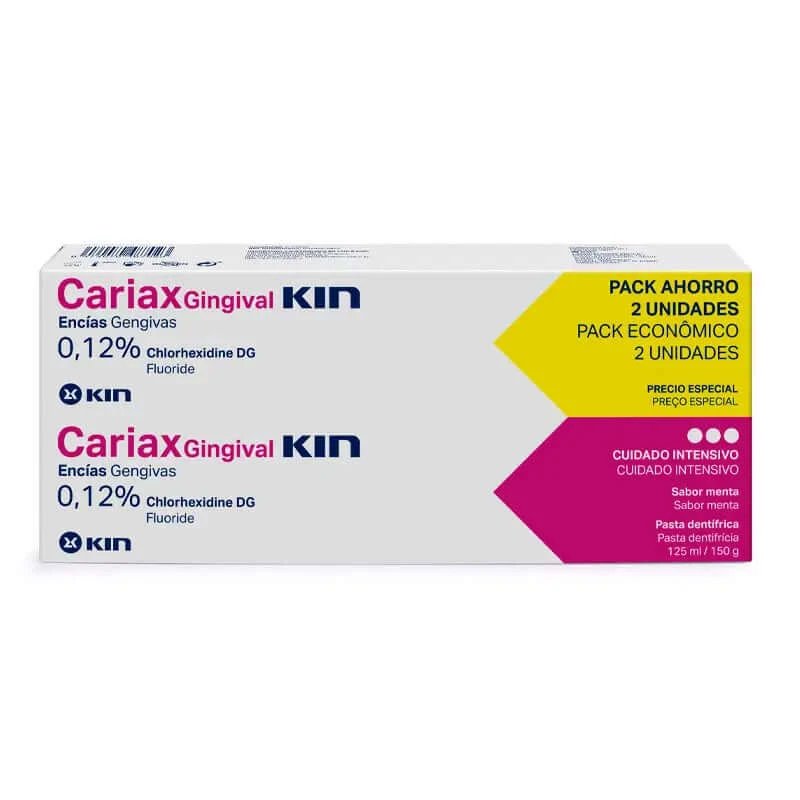Pastă gingivală KIN Cariax 125 ml, pachet 2 bucăți