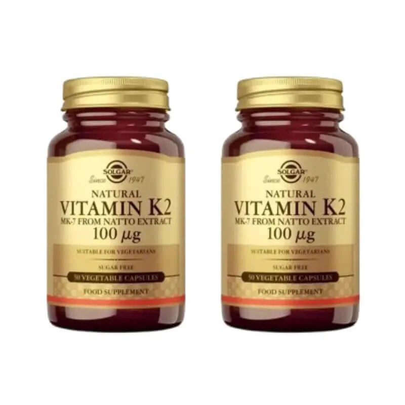 Solgar Vitamina K2 100Mcg, 2X50 Capsule vegetale