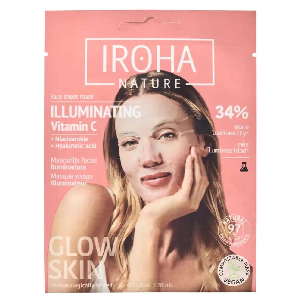 Iroha Nature Mască facială iluminatoare - Vitamina C , 20 ml