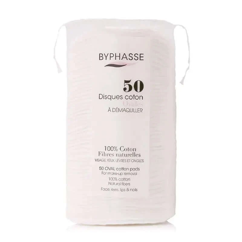 Byphasse Oval Cotton Make-Up Remover Pads, 50 buc.
