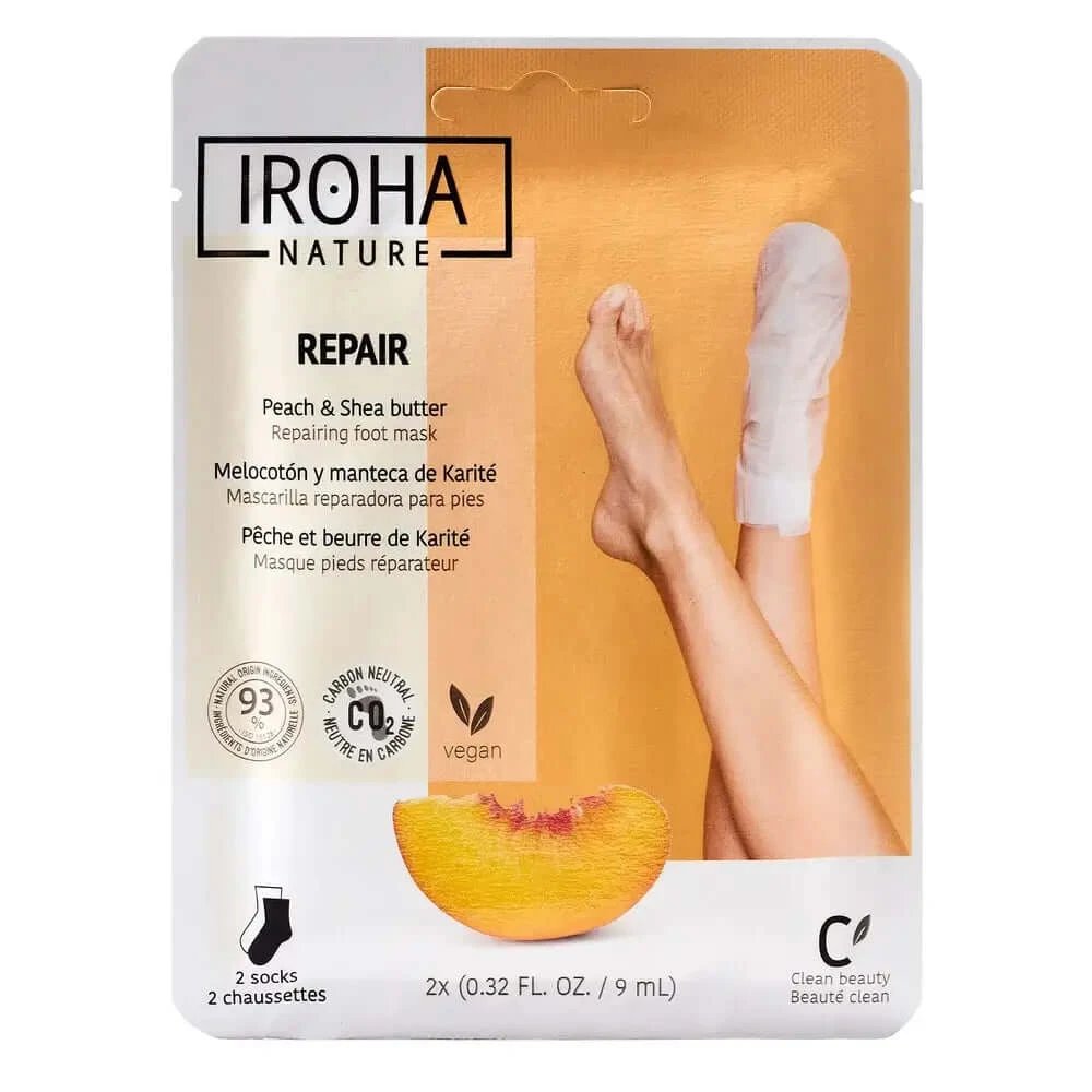 Iroha Nature Mască reparatoare pentru șosete, 20 Ml