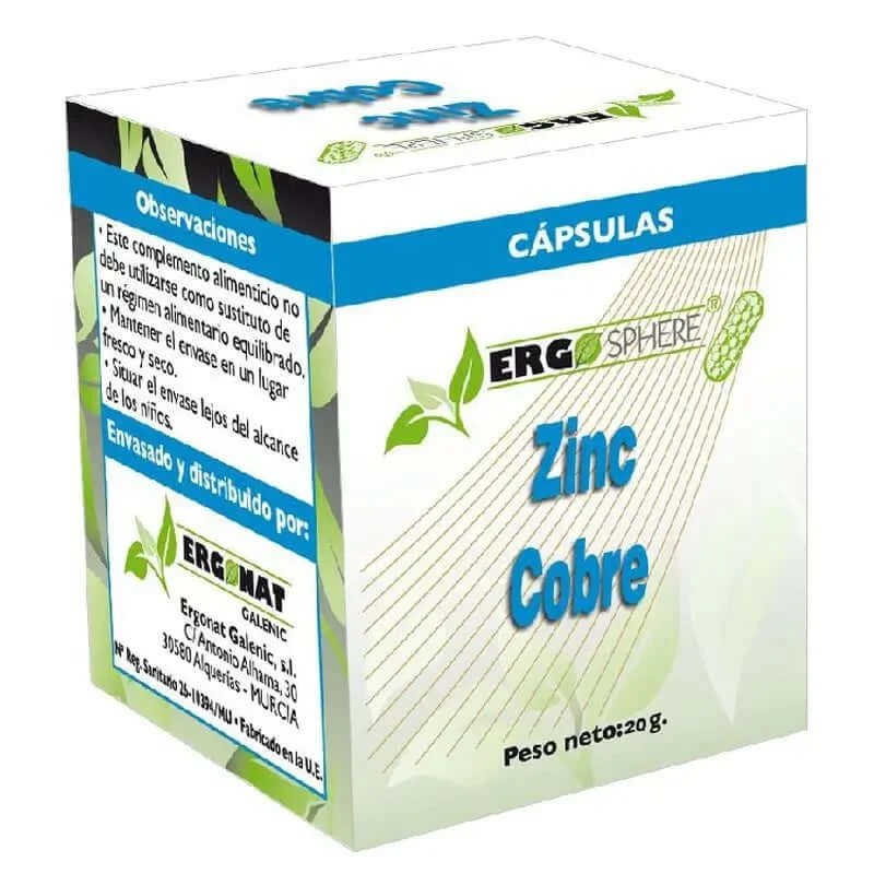 Ergosphere Zinc + Cupru , 50 capsule