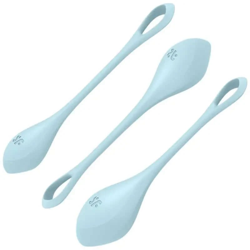 Satisfyer Balls Yoni Power 2 Kit de antrenament Albastru