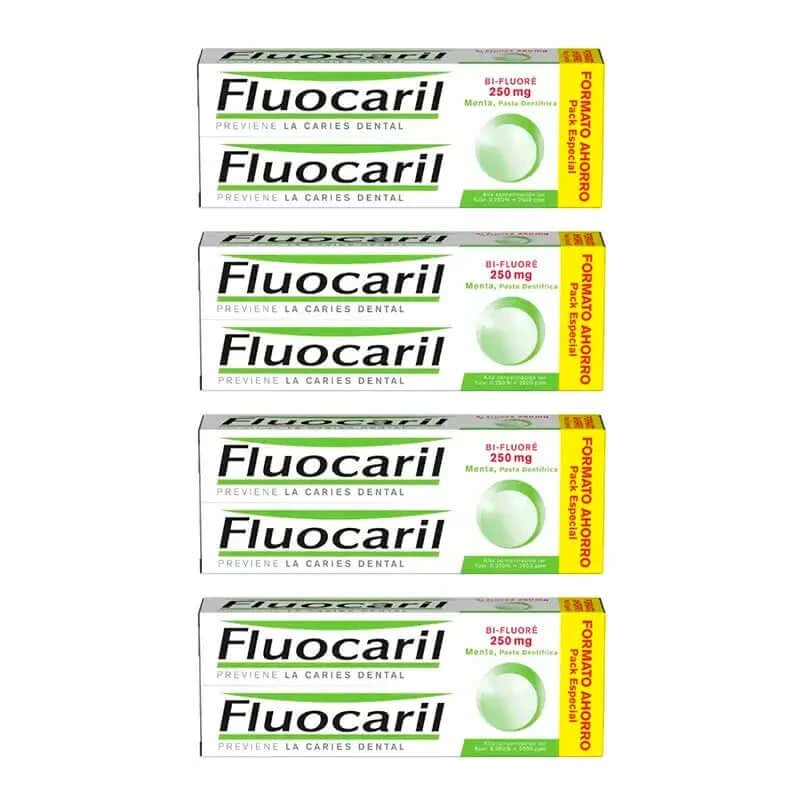 Fluocaril Bi-Fluore, pachet 4 x 2x125 ml