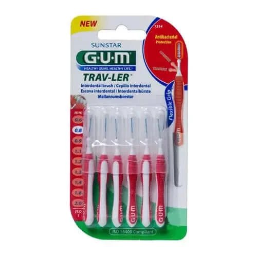 Perie interdentară Gum Trav-ler 1314, 4 buc.