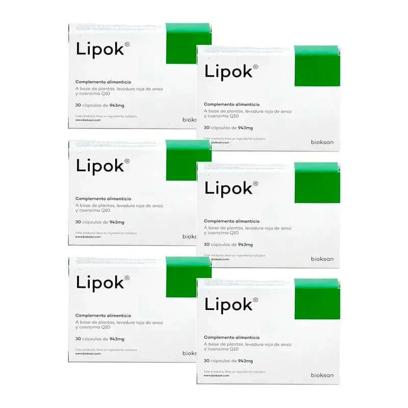 Supliment alimentar Lipok, pachet 6 x 30 capsule