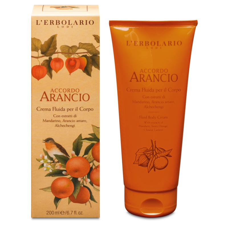 L'Erbolario Crema de corp Accordo Arancio, 200ml
