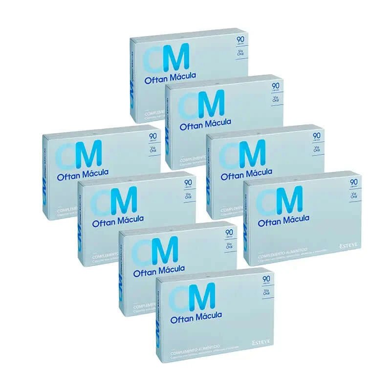 Pachet 8 Supliment alimentar Oftan Macula, 90 capsule