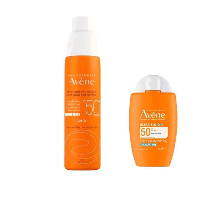 Avène Ultra Invisible Fluid Spf50 50 Ml + Spray Spf 50+ Copii 200 Ml