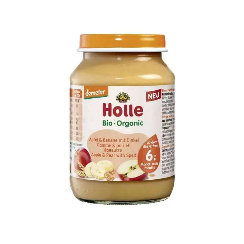 Holle Apple Apple Banana Spelt 6luni 190G Demeter