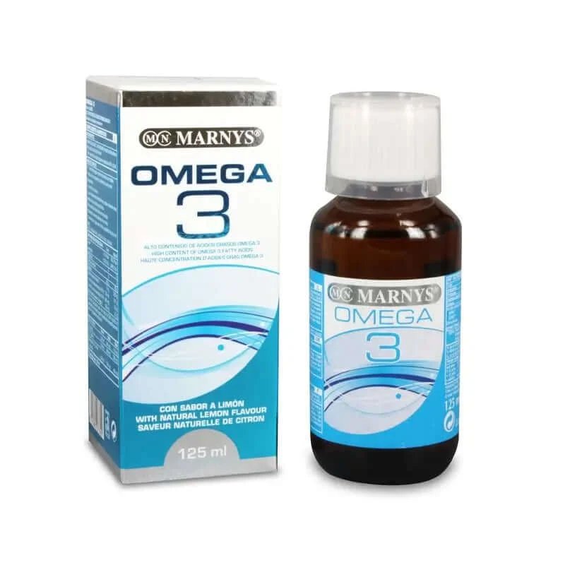 Marnys Omega 3 Marin aromă de lămâie, 125 ml