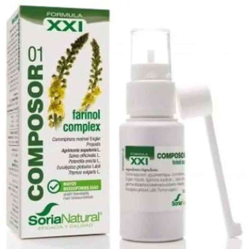 Soria Natural Composor 01 Farinol Complex Xxi 30Ml. Spray
