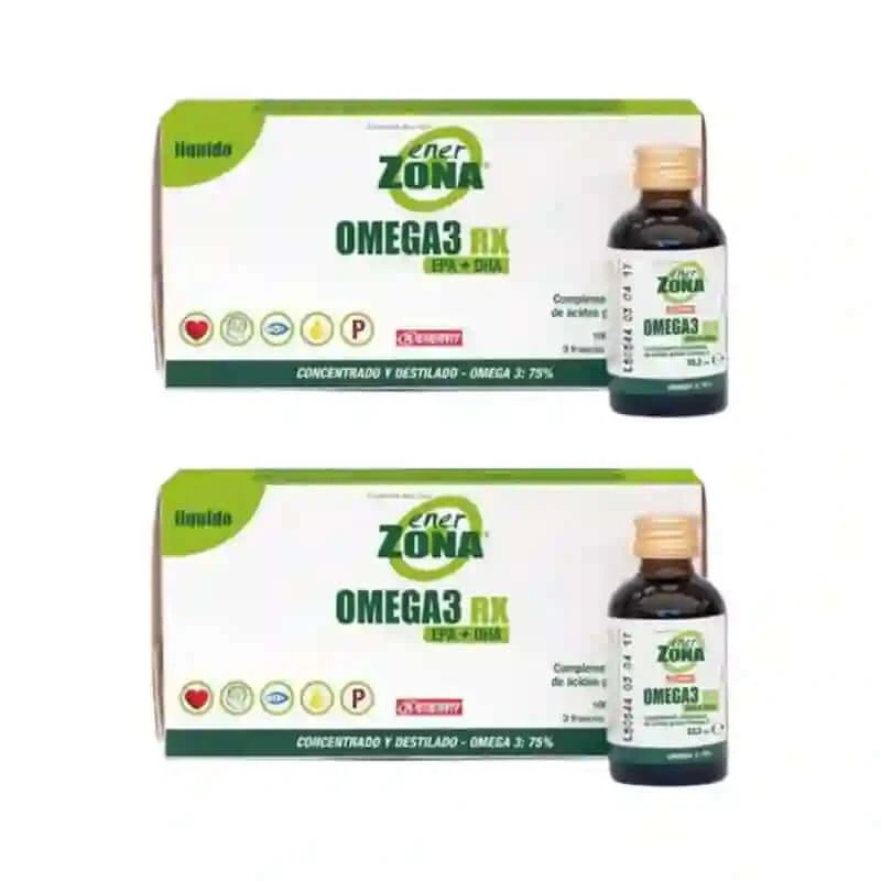 Enerzona Omega 3 Rx lichid 3 sticle X 33,3 Ml, pachet de 2
